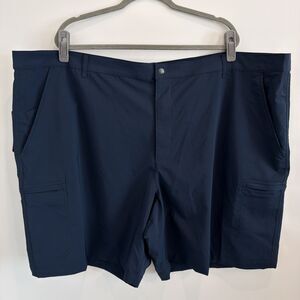 NWT Chaps Ralph Lauren Shorts Mens Sz 52 Navy Performance Stretch 9" UPF 50 Golf